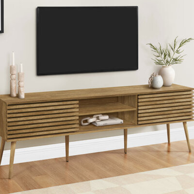 George Oliver Tv Stand, 72 Inch, Media Entertainment Center, Storage Cabinet, Console, Storage Shelves, Bedroom, Living Room, Contemporary, Modern (TV Stand)