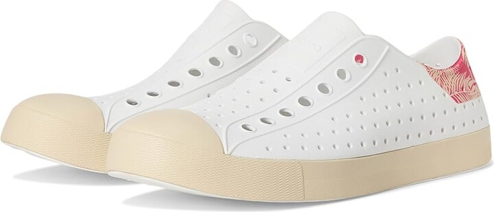 Native Shoes Jefferson Wanderfoam Block Lace-up Boots Shell White/ Bone White/ Popsicle Palm Block : Men's 11 - Women's 13 Medium, Synthetic