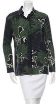 Thumbnail for your product : Cédric Charlier Silk Printed Top w/ Tags