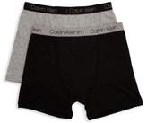 Thumbnail for your product : Calvin Klein Little Boy's & Boy's Two-Pack Logo Boxer Briefs