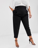 Thumbnail for your product : ASOS Curve DESIGN Curve tailored smart high waist balloon trousers