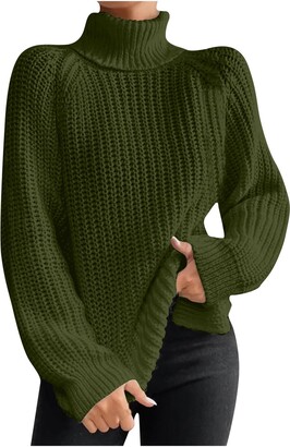 ニット/セーター mame - &quot;Summer&quot; High Neck Knitted Pullover Chunky Knit Sweater in Midnight