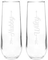 Thumbnail for your product : Cathy's Concepts Hubby/Wifey Set of 2 Stemless Champagne Flutes
