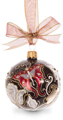 Jay Strongwater Butterfly Nouveau Artisan Ornament, Black