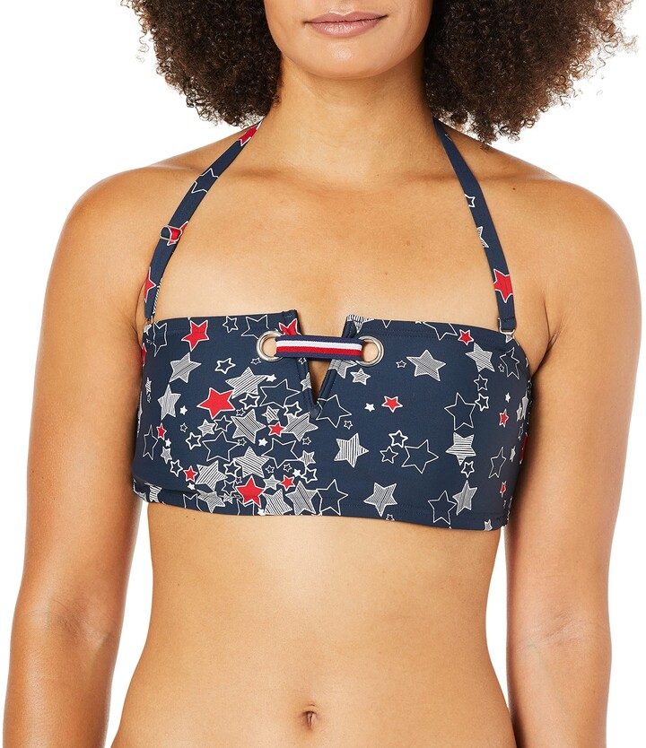 Inde dukke Veluddannet Tommy Hilfiger Women's Standard Bandeau Bikini Top - ShopStyle Two Piece  Swimsuits