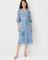 Thumbnail for your product : Ann Taylor Floral Pleated Flare Dress
