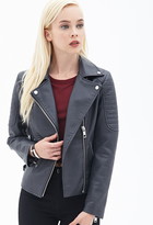 Thumbnail for your product : Forever 21 Quilted Moto Jacket