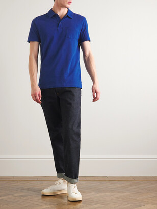 Sunspel Riviera Slim-Fit Cotton-Mesh Polo Shirt
