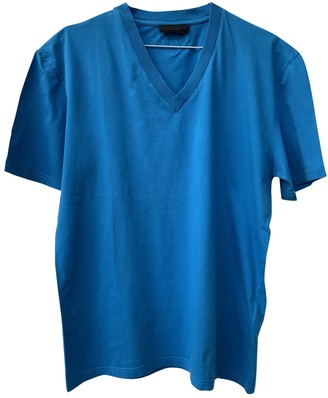 Prada Blue Cotton T-shirts