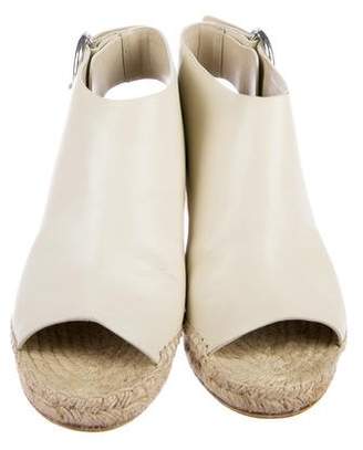 Celine Leather Espadrille Sandals