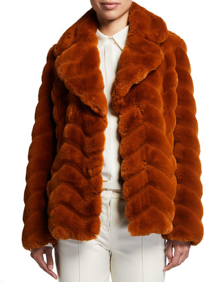 milly faux fur jacket