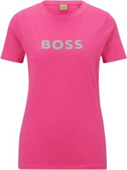 HUGO BOSS x Alica Schmidt organic-cotton T-shirt with logo