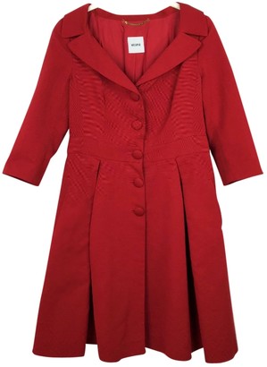 Moschino Red Cotton Coat for Women