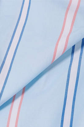 Vivienne Westwood Draped Striped Cotton Shirt - Blue