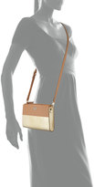 Thumbnail for your product : Tory Burch Perry Colorblock Wallet Crossbody Bag, Bark/Gold