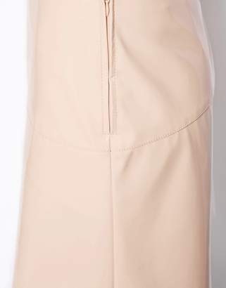 ASOS Design DESIGN A-Line skirt in patent PU