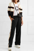 Thumbnail for your product : House of Holland Missy Velvet-trimmed Jersey Track Pants