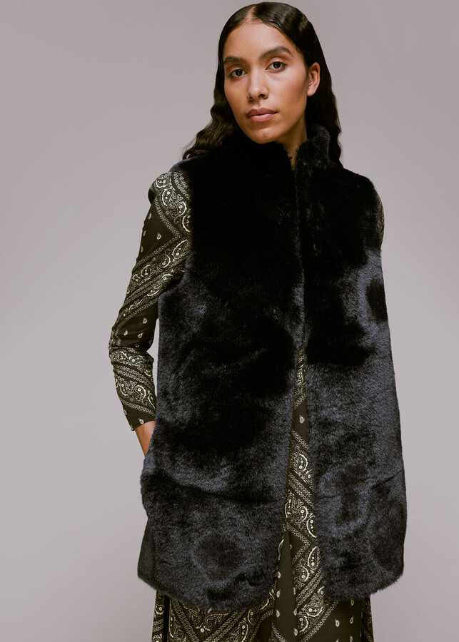 Whistles Faux Fur Gilet ShopStyle