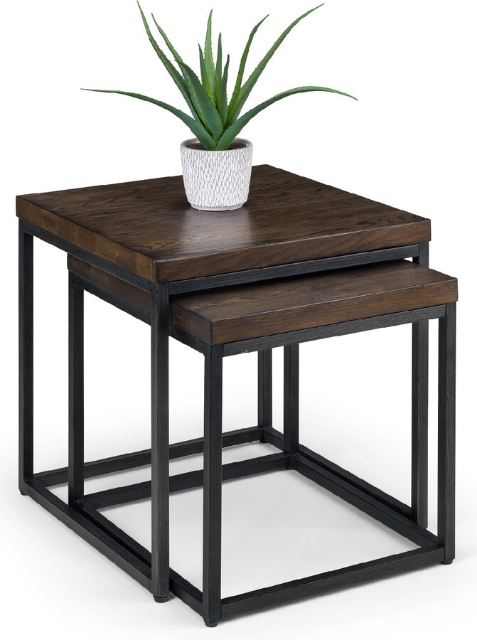 Dunelm Brooklyn Nesting Lamp Tables Dark Oak Dark Brown ShopStyle