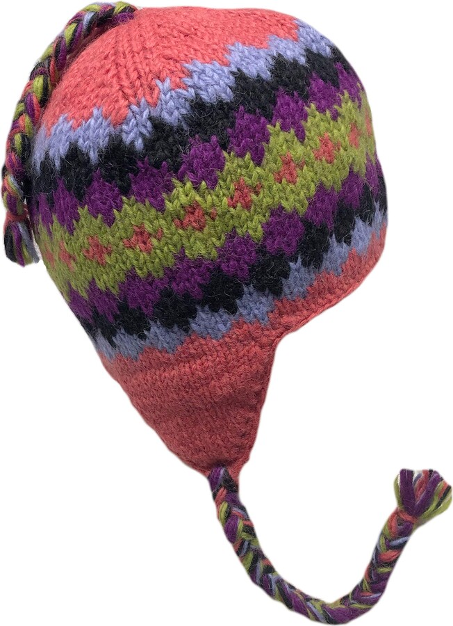 Himalayan Sherpa Hats Nepal Hand Knit Sherpa Hat with Ear Flaps ShopStyle
