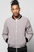 Thumbnail for your product : boohoo Smart Melton Bomber With Shoulder Zip