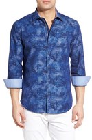 Thumbnail for your product : Bugatchi Men's Classic Fit Floral Chambray Sport Shirt