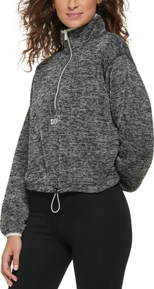 DKNY Sport Woman's Colorblock Pullover Quarter Zip Sweatshirt