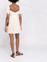 Thumbnail for your product : Ciao Lucia Empire-Line Jacquard Mini Dress