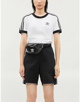 Thumbnail for your product : adidas Striped cotton-jersey T-shirt