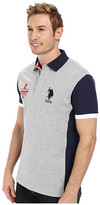 Thumbnail for your product : U.S. Polo Assn. Color Block Slim Fit Pique Polo
