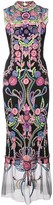 Thumbnail for your product : Marchesa Notte embroidered shift maxi dress