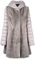 Thumbnail for your product : Liska mink fur hooded puffer coat