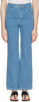 Thumbnail for your product : Chloé Blue Scalloped Flared Jeans