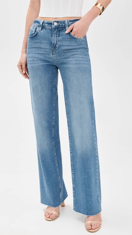 L'Agence Scottie High Rise Wide Leg Jean In Calloway