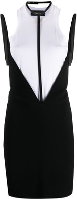 DSQUARED2 Layered Harness-Detail Dress