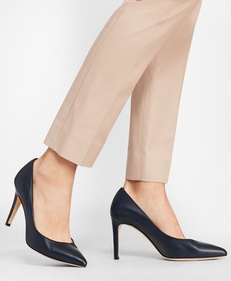 Brooks Brothers Leather Point-Toe Pumps