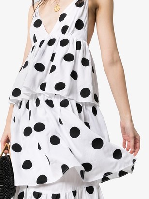 Mara Hoffman Bari tiered polka-dot organic cotton dress