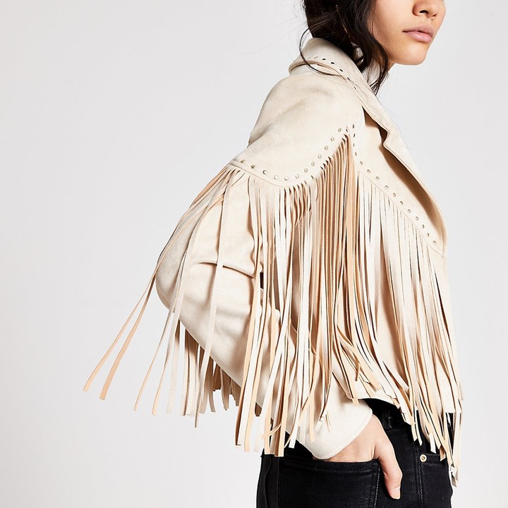 river island fringe jacket