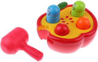 MagiDeal Baby Toddler Educational Knocking Worm Game Toy Cognition Teaching Intelligence Developmental Toys