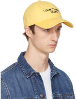 Thumbnail for your product : Nasaseasons SSENSE Exclusive Yellow and Black I Came to Break Hearts Cap