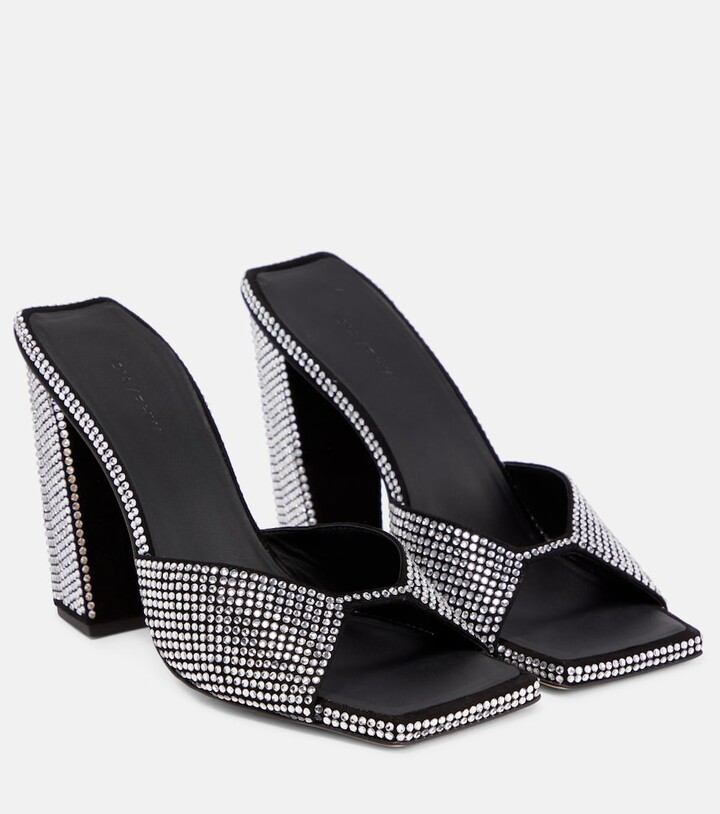 Gia Borghini Gia/Rhw Rosie 14 embellished suede mules