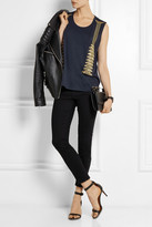 Thumbnail for your product : Sass & Bide On My Terms embellished cotton-jersey top