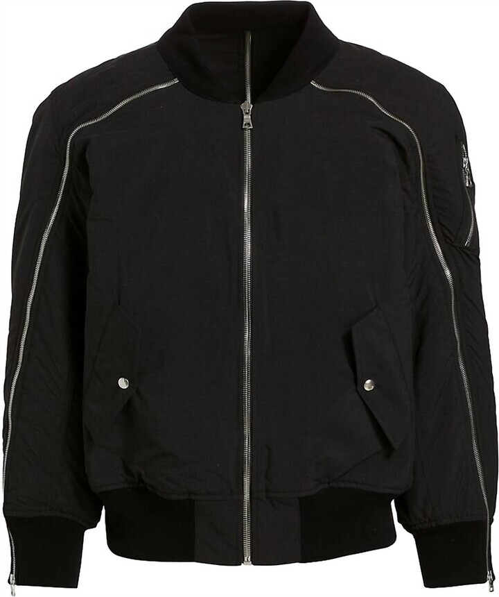RtA Issac Bomber Jacket In Black