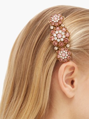 Dolce & Gabbana Floral Crystal Hair Clip - Crystal