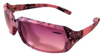 VertX Women's Pink Sunglasses with Rhinestone Free Camo Microfiber Pouch (Pink, Pink)