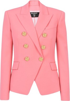 Balmain Pink Women's Jackets | Shop the world's largest collection 