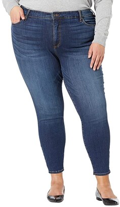 KUT from the Kloth Plus Size Donna High-Rise Ankle Skinny Legs Five-Pocket in Civic
