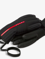 Thumbnail for your product : Prada Logo-embellished nylon and leather ski gloves