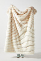 Thumbnail for your product : Anthropologie Janelle Faux Fur Throw Blanket By in White