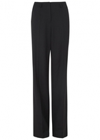 Thumbnail for your product : Jason Wu Black wide leg wool blend trousers
